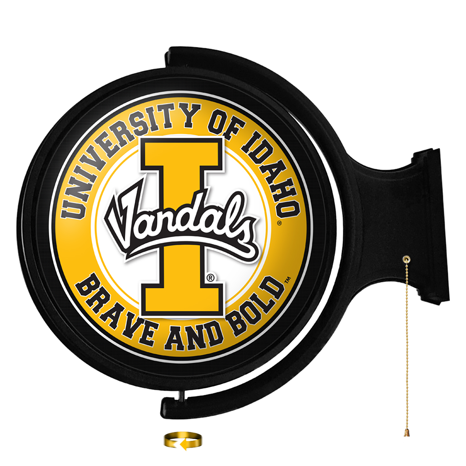 Idaho Vandals Original Round Rotating Lighted Wall Sign