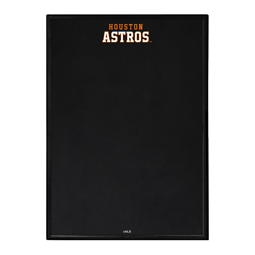 Houston Astros Wordmark - Framed Chalkboard  