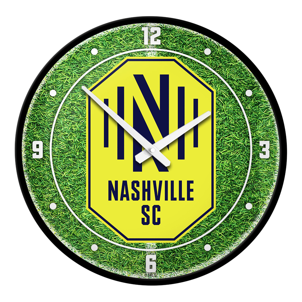 Nashville SC: Pitch - Modern Disc Wall Clock
