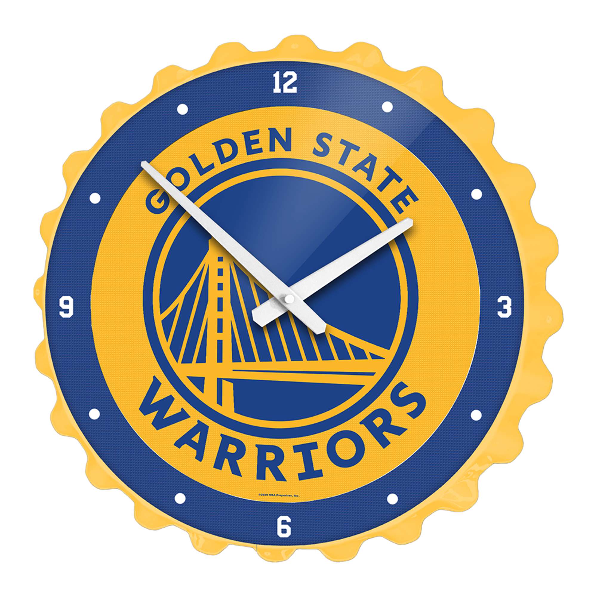 Golden State Warriors: Bottle Cap Wall Clock    
