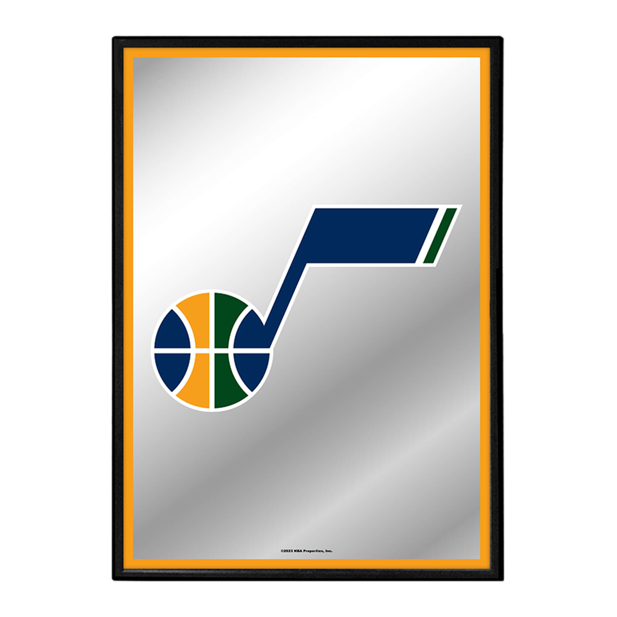 Utah Jazz: Framed Mirrored Wall Sign