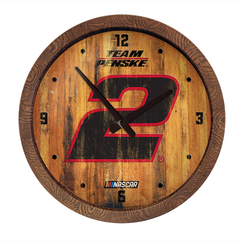 Austin Cindric: Weathered "Faux" Barrel Top Wall Clock