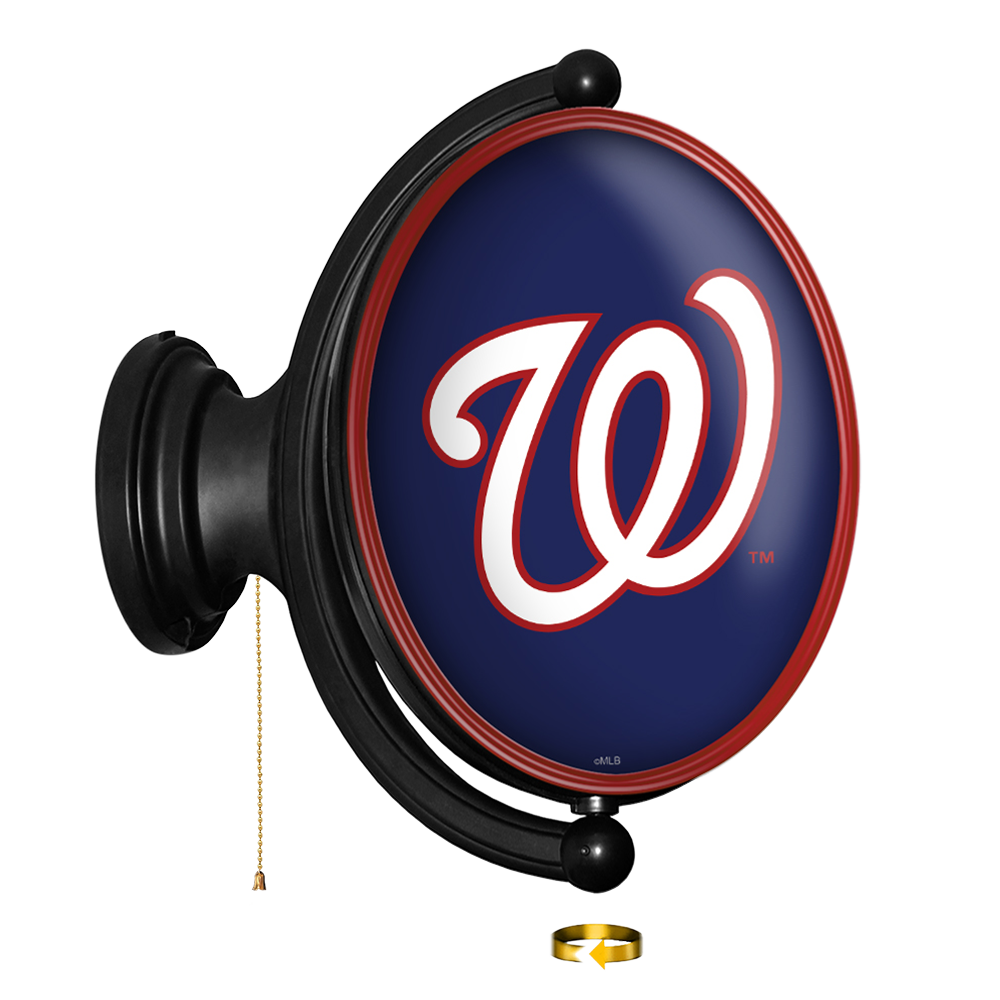 Washington Nationals Original Oval Rotating Lighted Wall Sign  