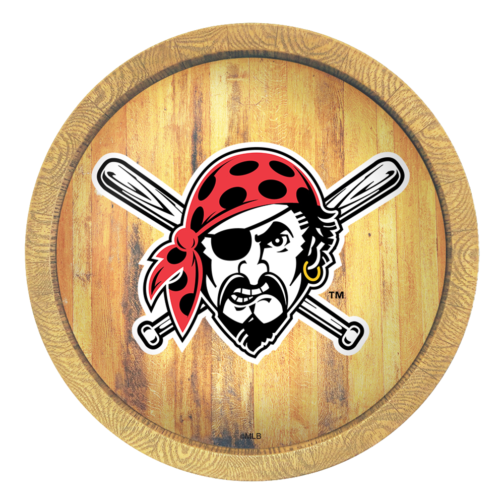 Pittsburgh Pirates Pirate - "Faux" Barrel Top Sign  