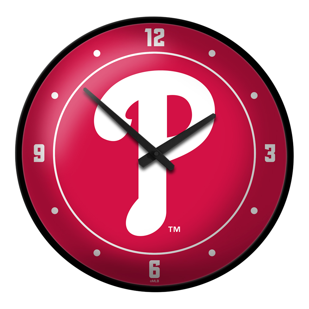 Philadelphia Phillies Logo - Modern Disc Wall Clock  