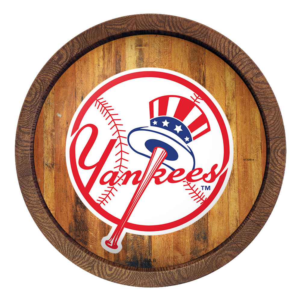 New York Yankees "Faux" Barrel Top Sign  