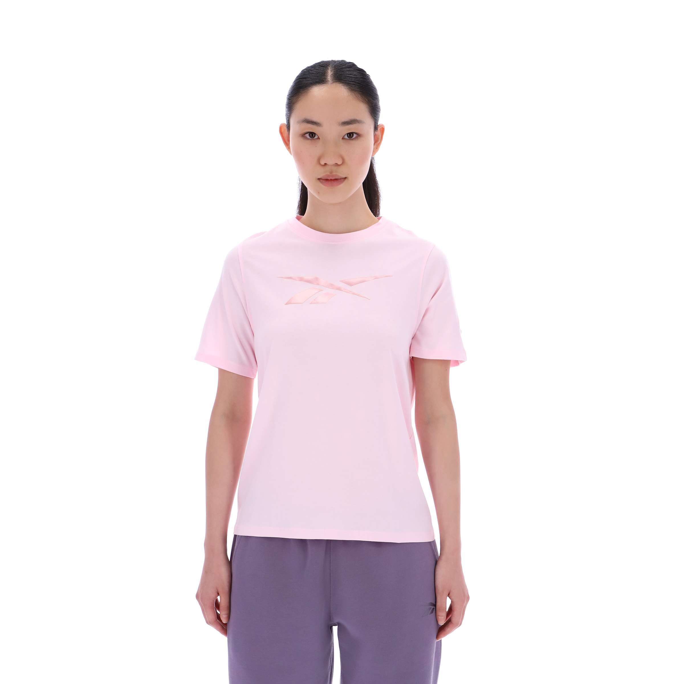 Playera Audrey logo tonal cuello redondo image number 3