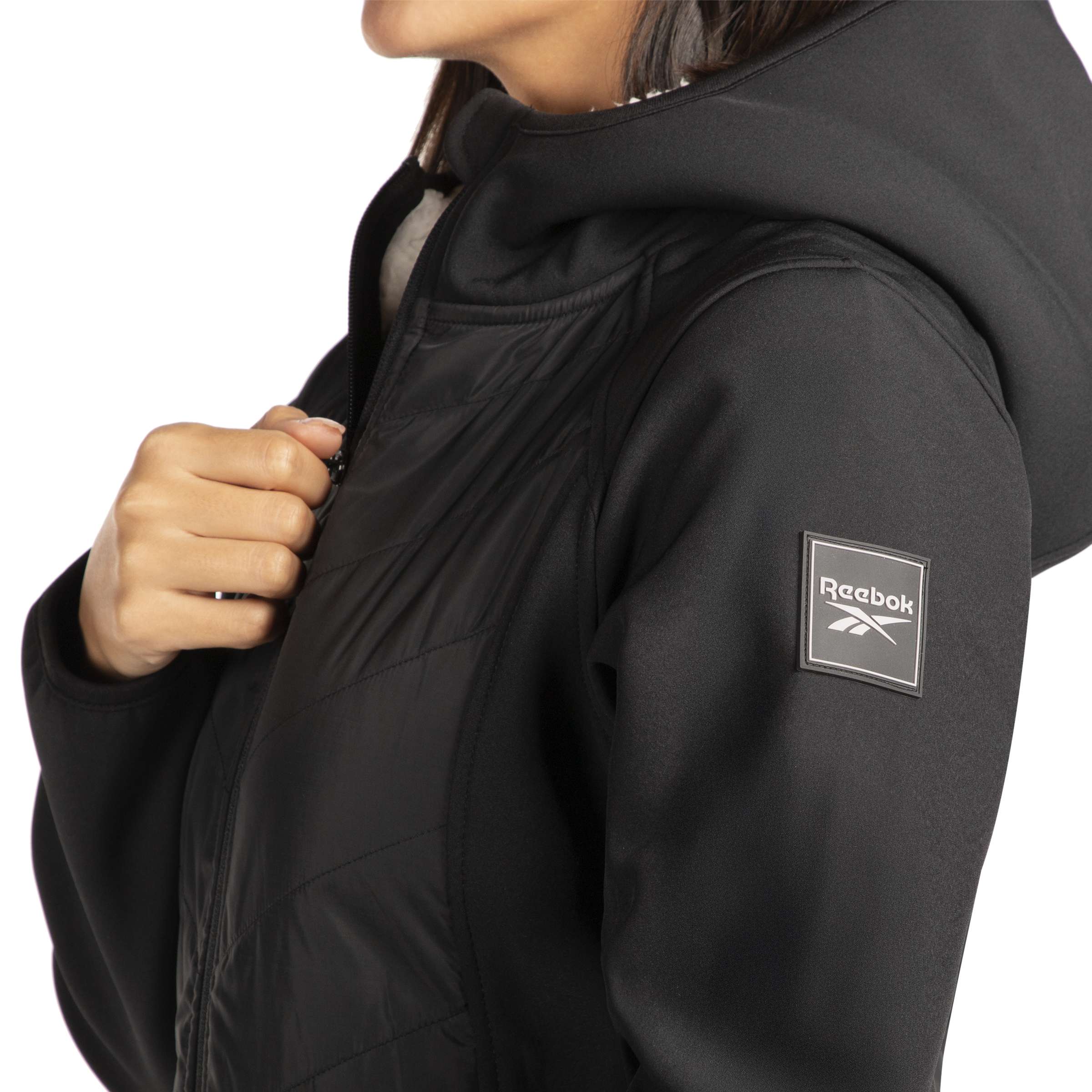 Chamarra acolchada combinada con softshell image number 3