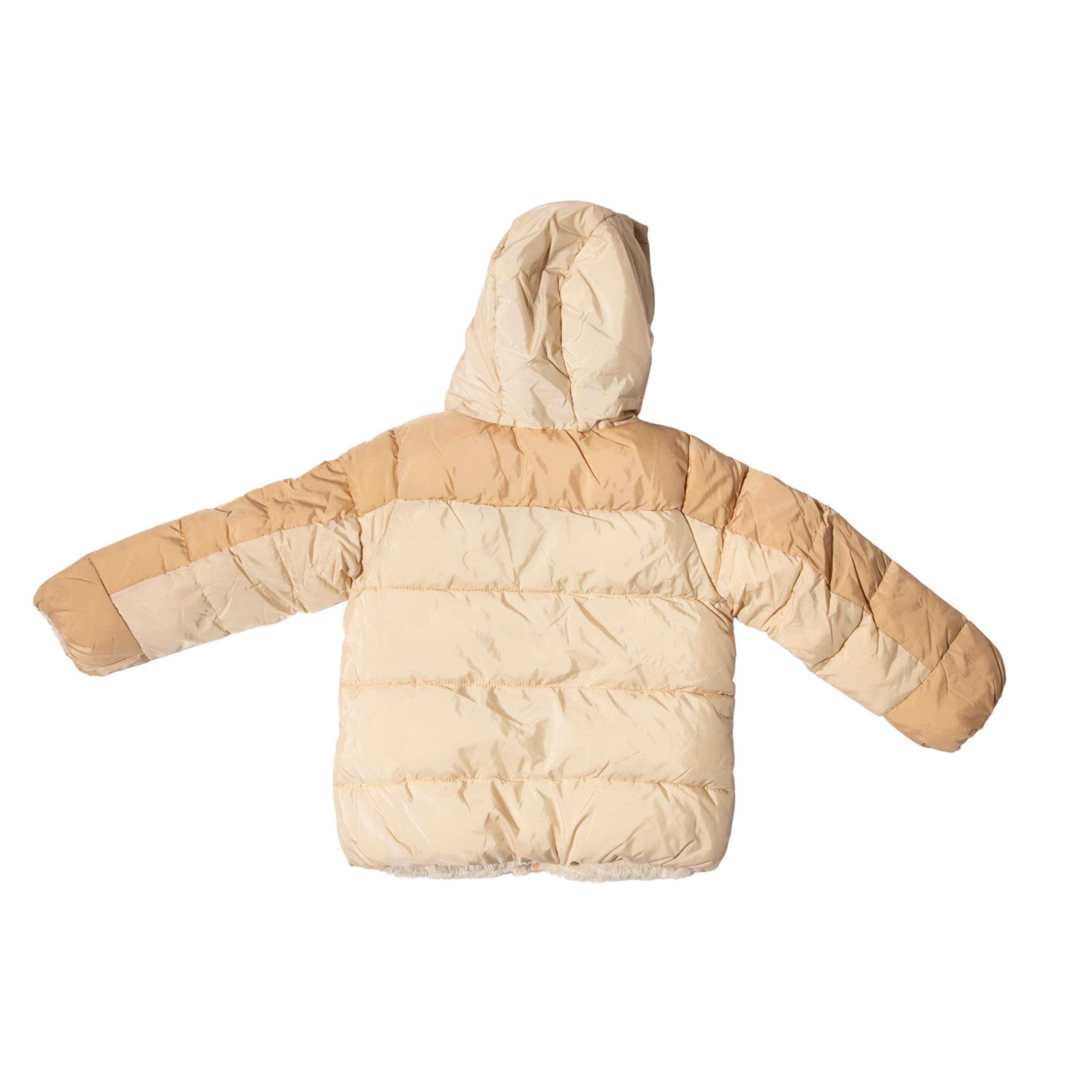 Chamarra puffer reversible con forro de piel sintética image number 5