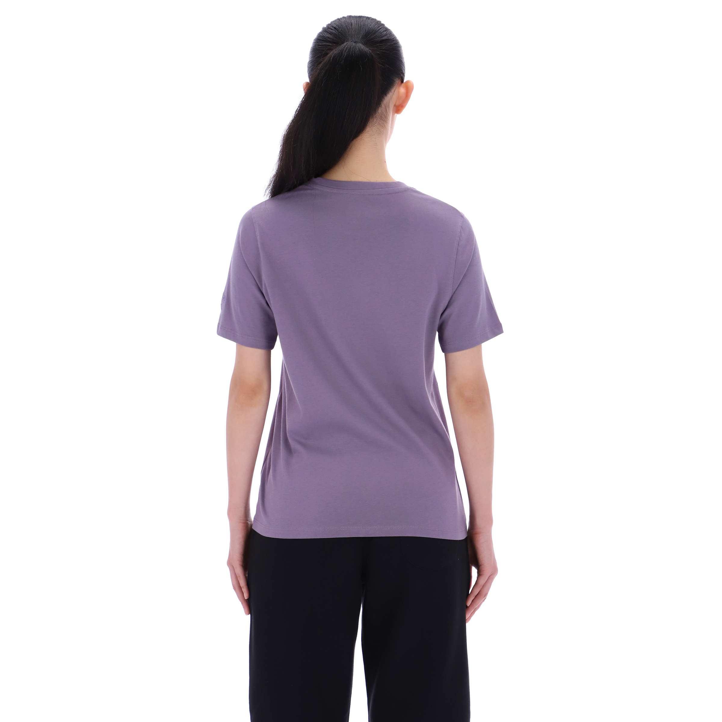 Playera Audrey logo tonal cuello redondo