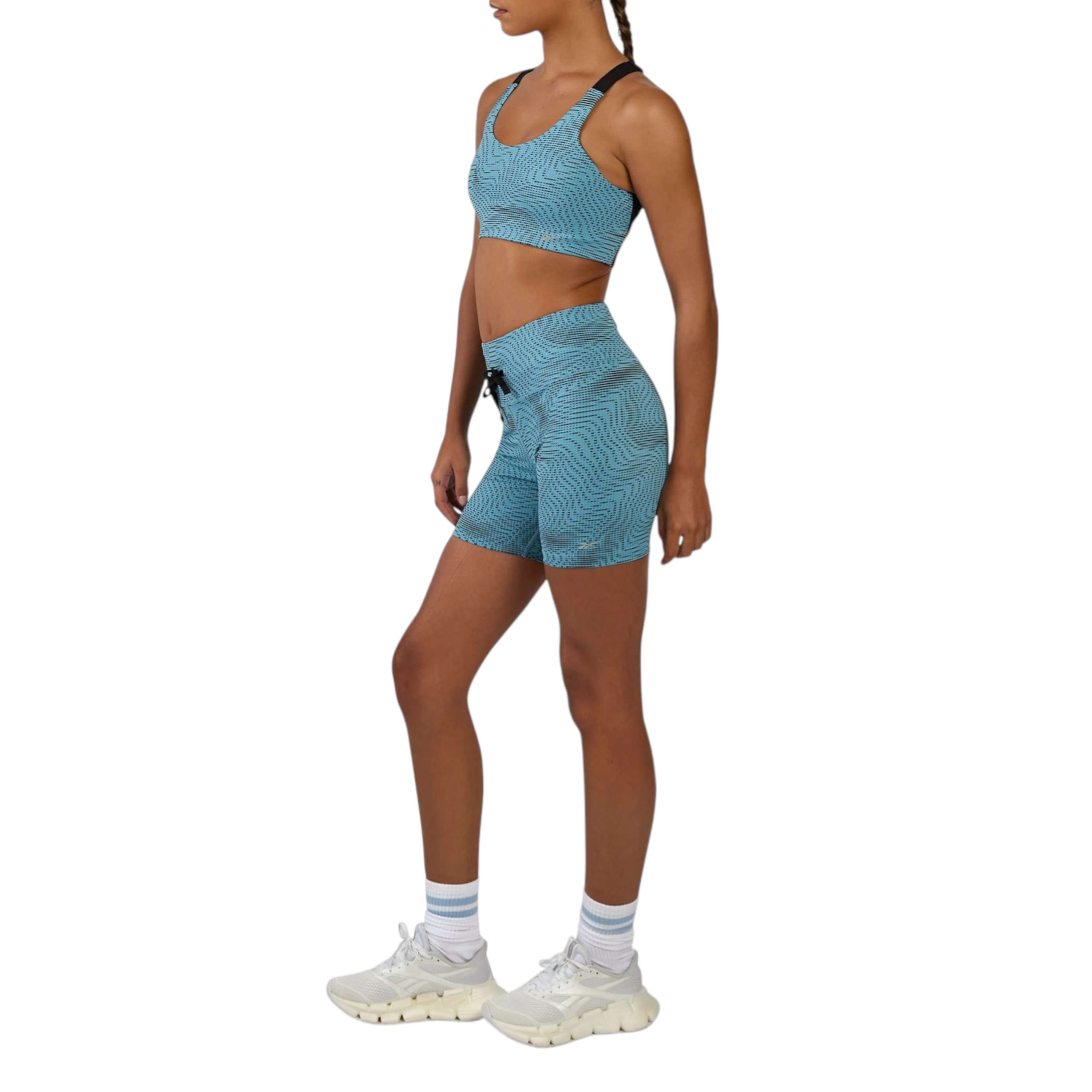 Leggings cortos de running RBK LAB estampados