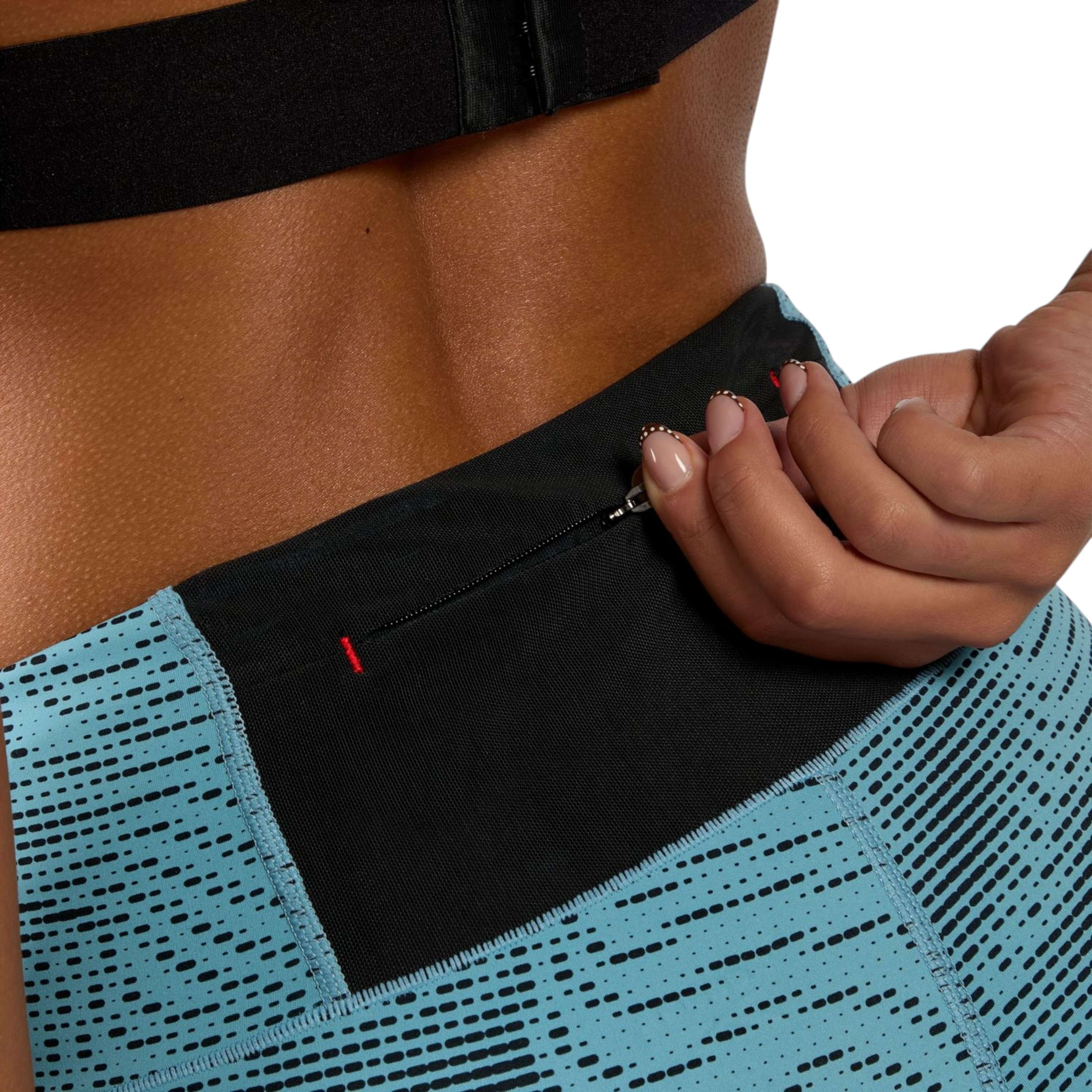 Leggings cortos de running RBK LAB estampados image number 3