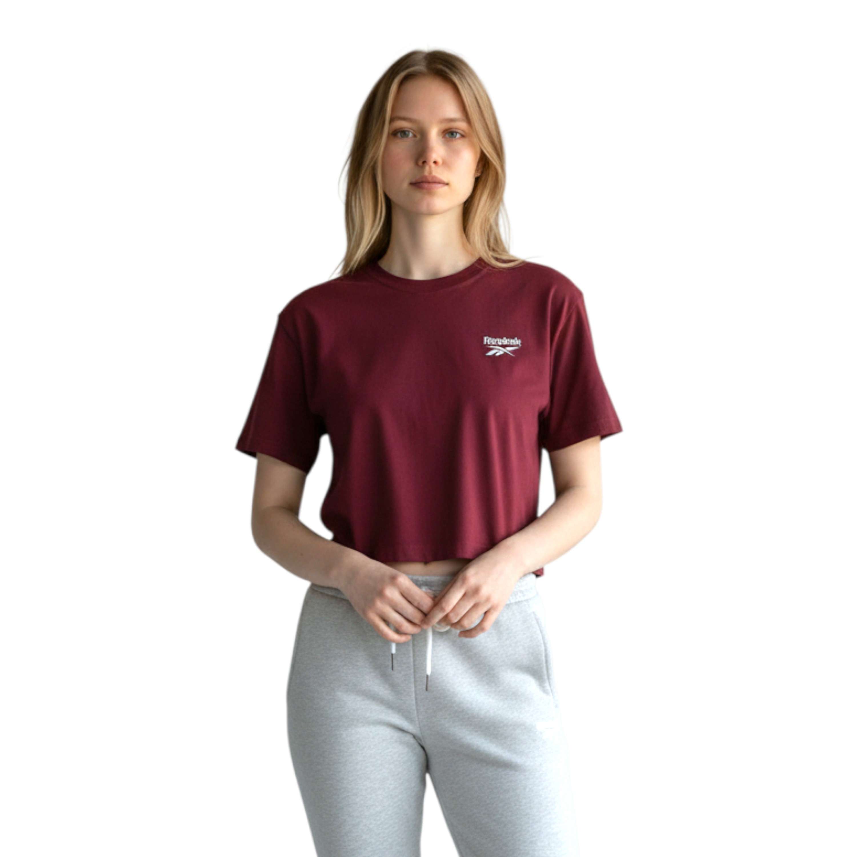 Playera Clara Logo Peque&ntilde;o Crop