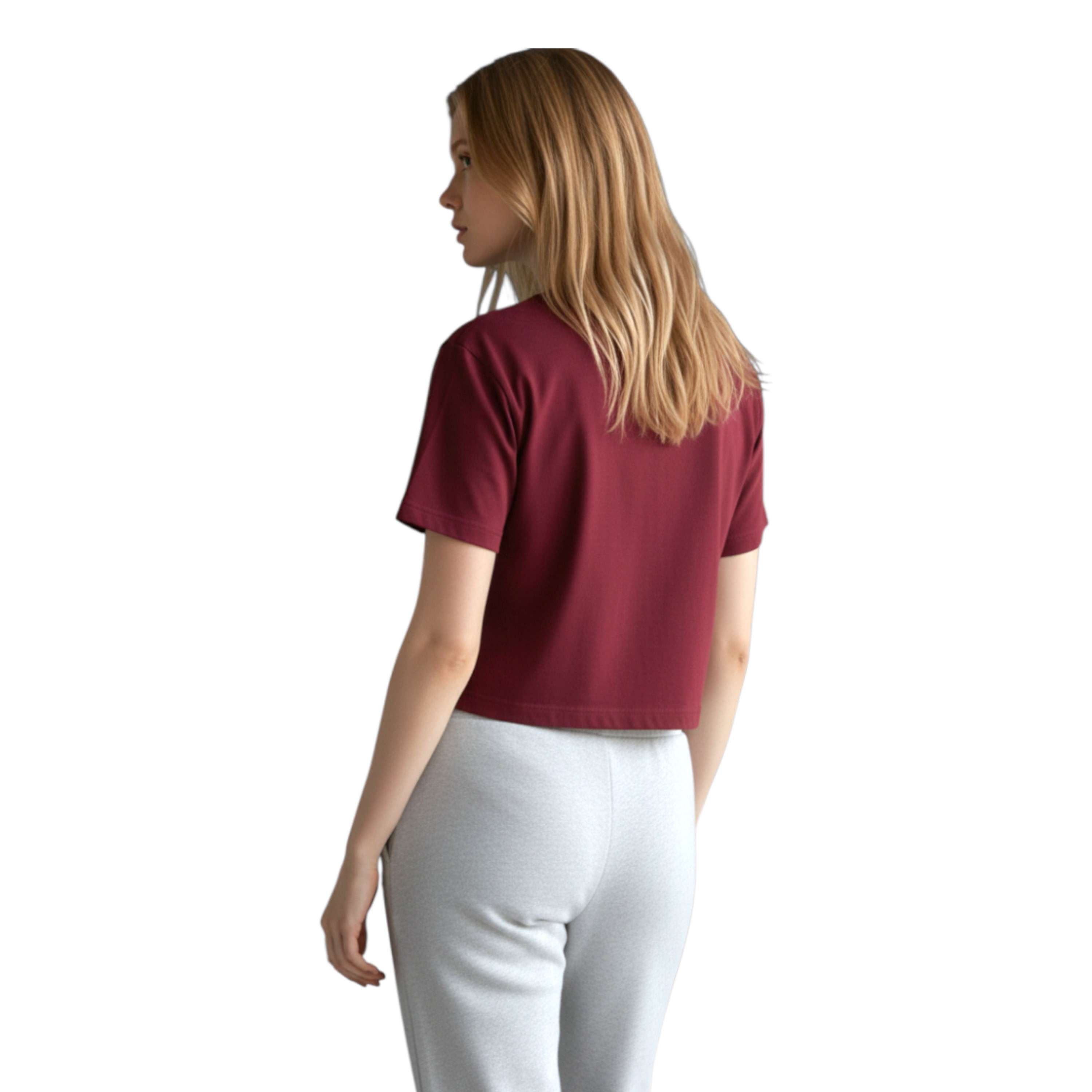 Playera Clara Logo Peque&ntilde;o Crop