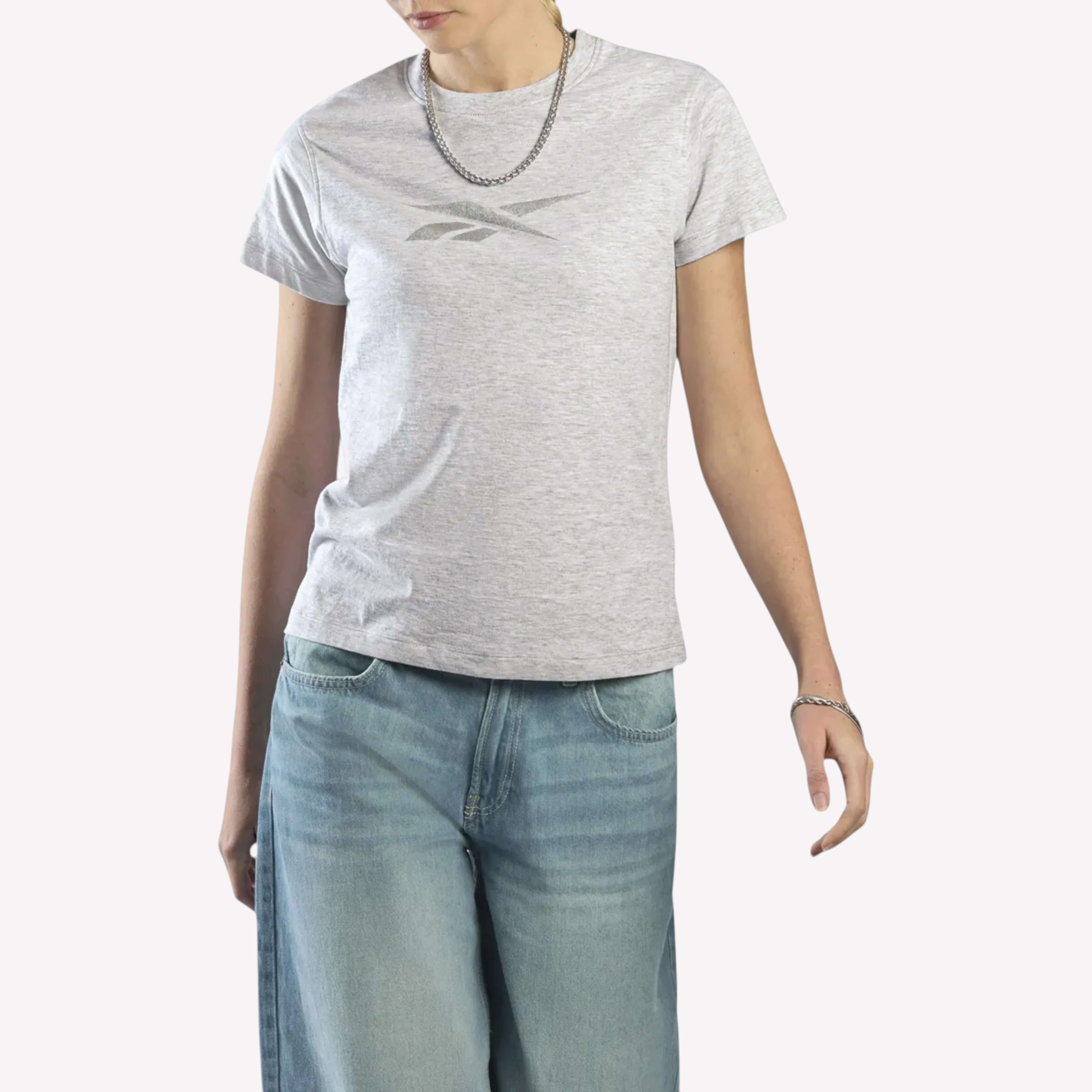 Playera Id Metallic Print T-Shirt