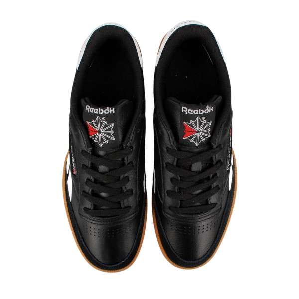 Tenis casuales inspirados en los años 80, con parte superior de cuero suave y rayas laterales de contraste. image number 5