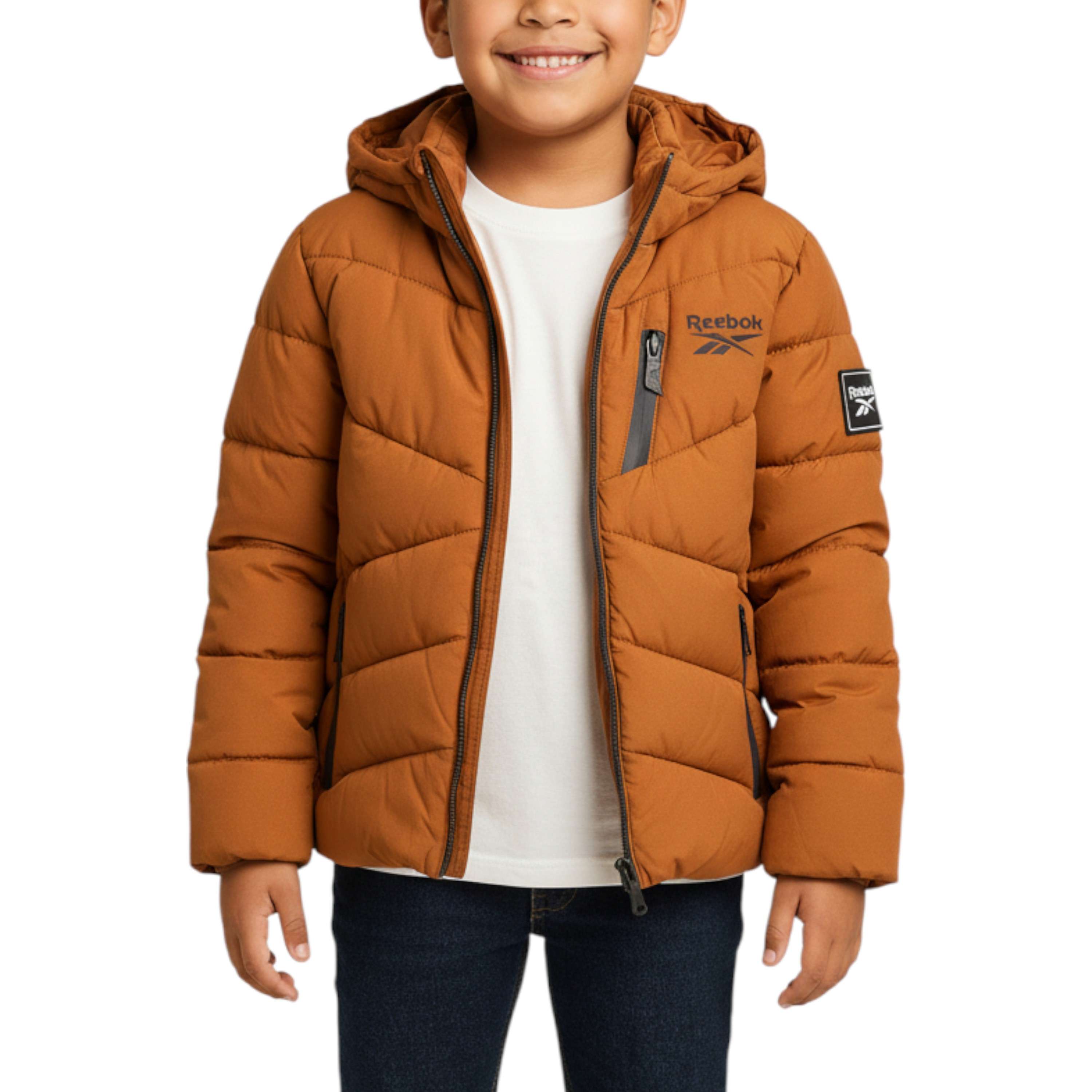 Chamarra puffer elástica