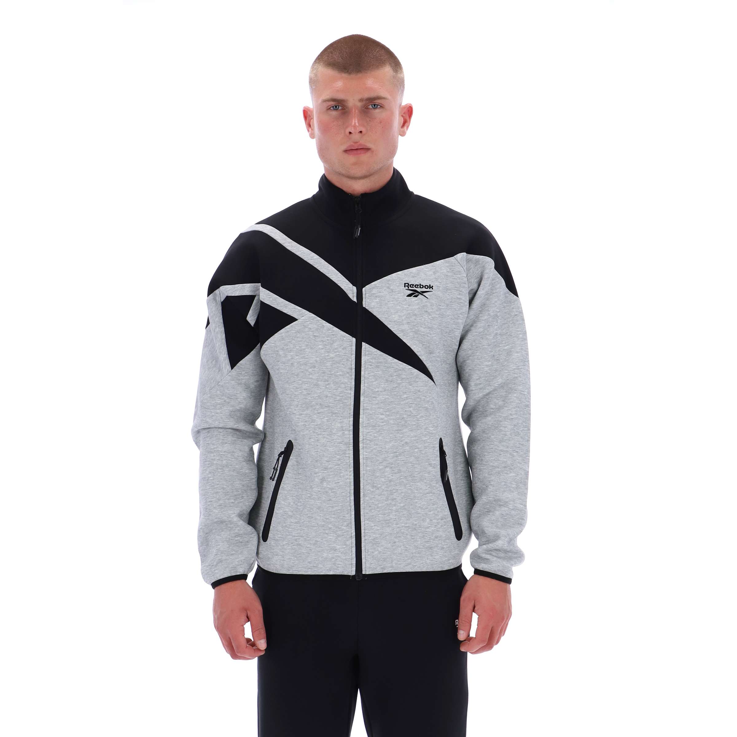 Chamarra Contrast Panel Track