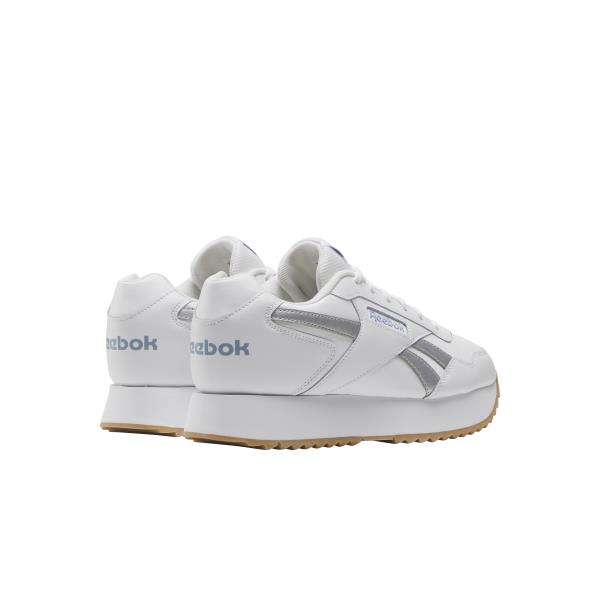 Tenis Glide Ripple Double Destaca por sus llamativos detalles en las rayas laterales y la lengüeta del talón. Con una entresuela estilo plataforma que proporciona altura.