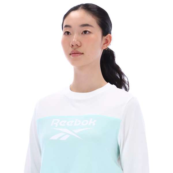 Playera Ember logo bicolor crop manga larga MXN Reebok