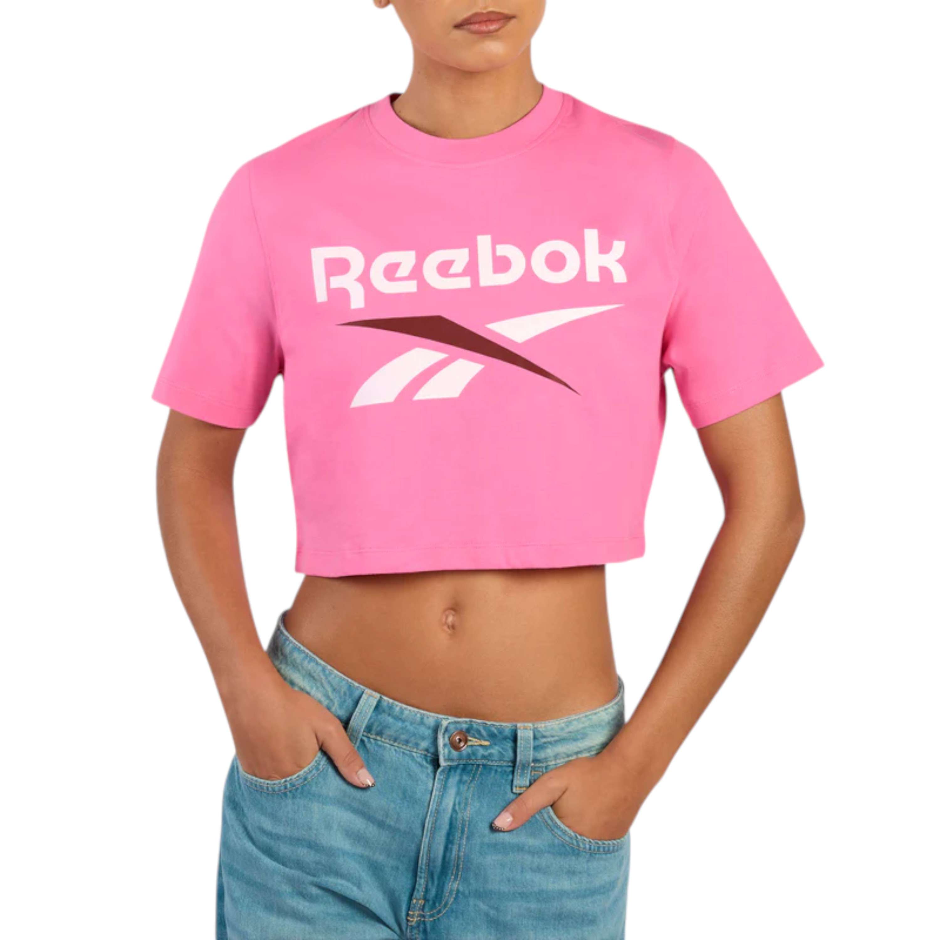 Playera Sadie 2 Colour Logo Crw Cropped Ss Tee
