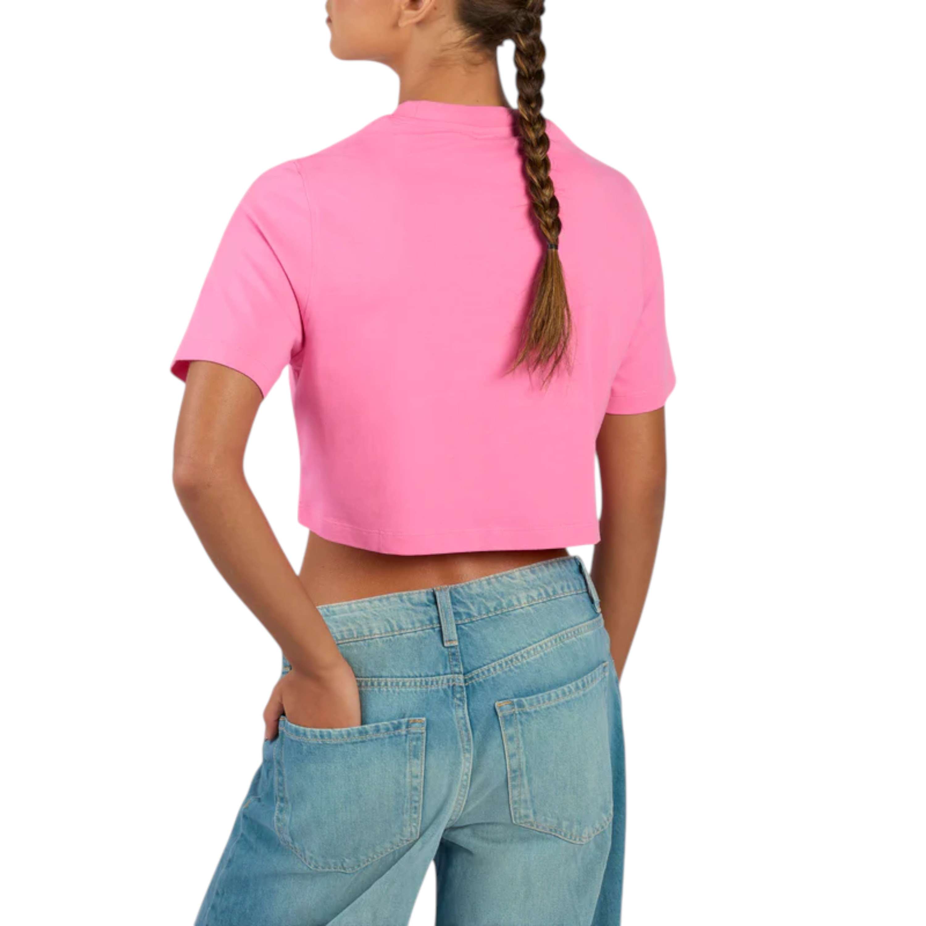 Playera Sadie 2 Colour Logo Crw Cropped Ss Tee