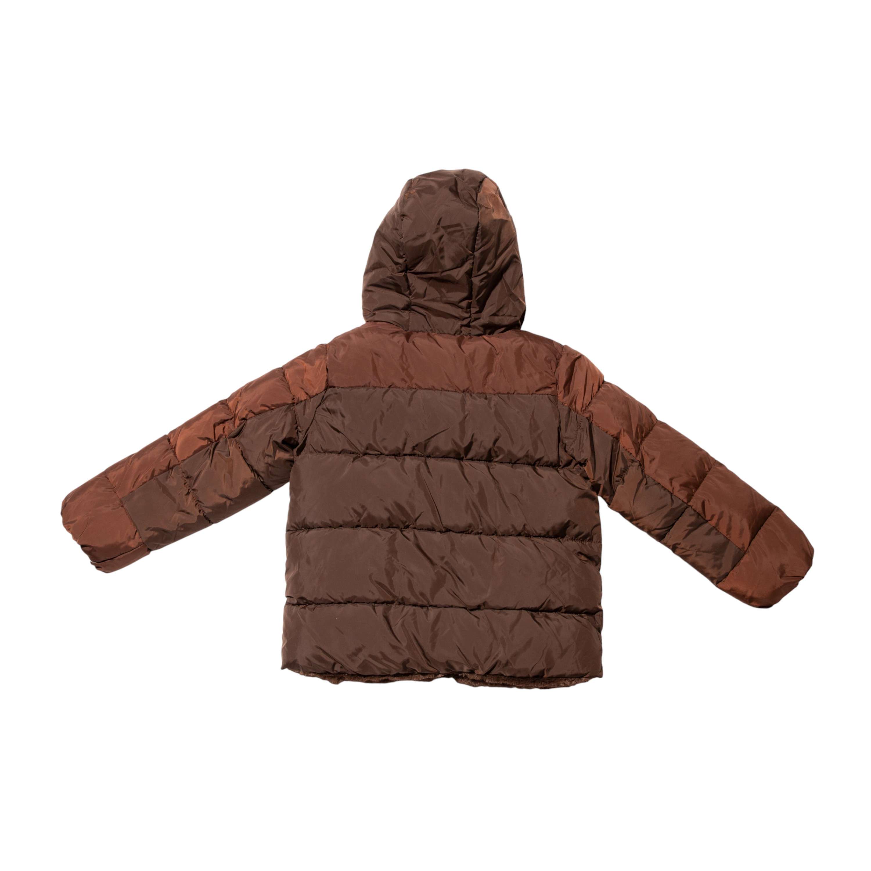 Chamarra puffer reversible con forro de piel sintética image number 5