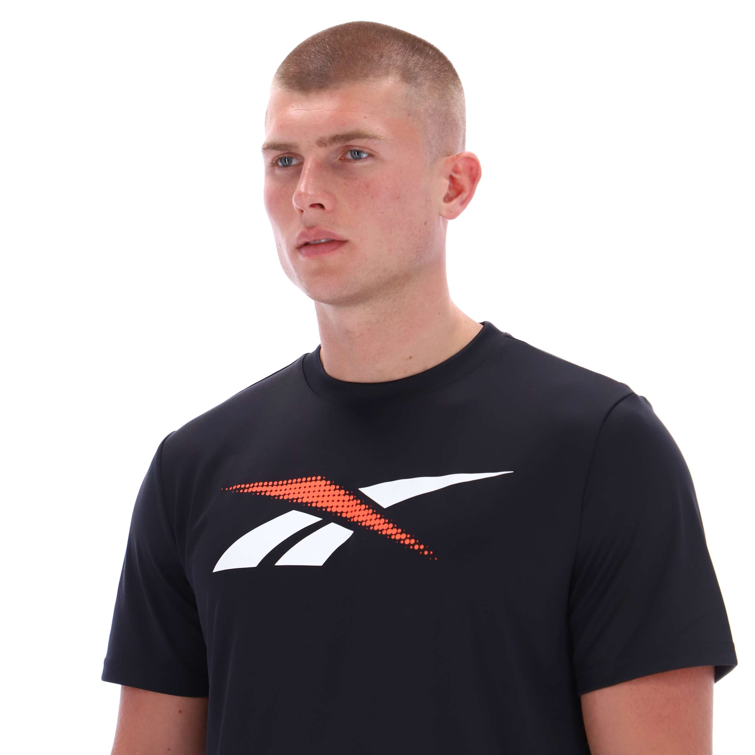 Playera de running manga corta con puntos Vector image number 3
