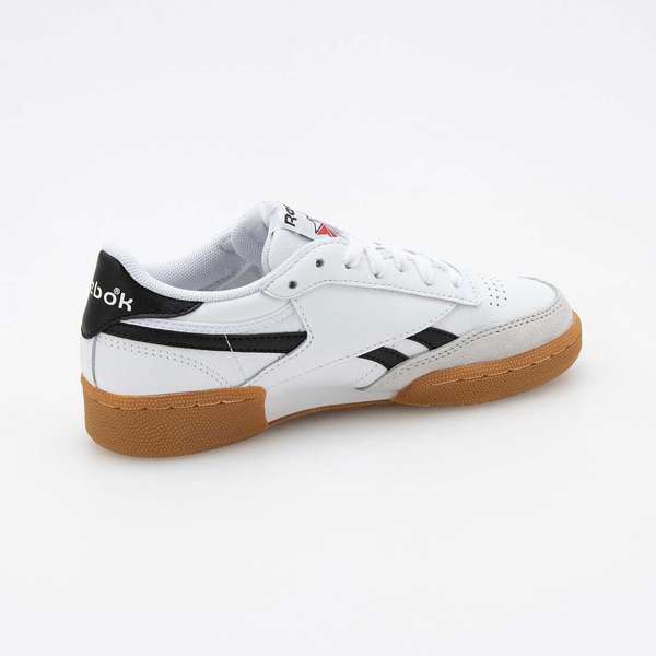 Tenis Club C Revenge Vintage Tenis casuales inspirados en los años 80, con parte superior de cuero suave y rayas laterales de contraste.