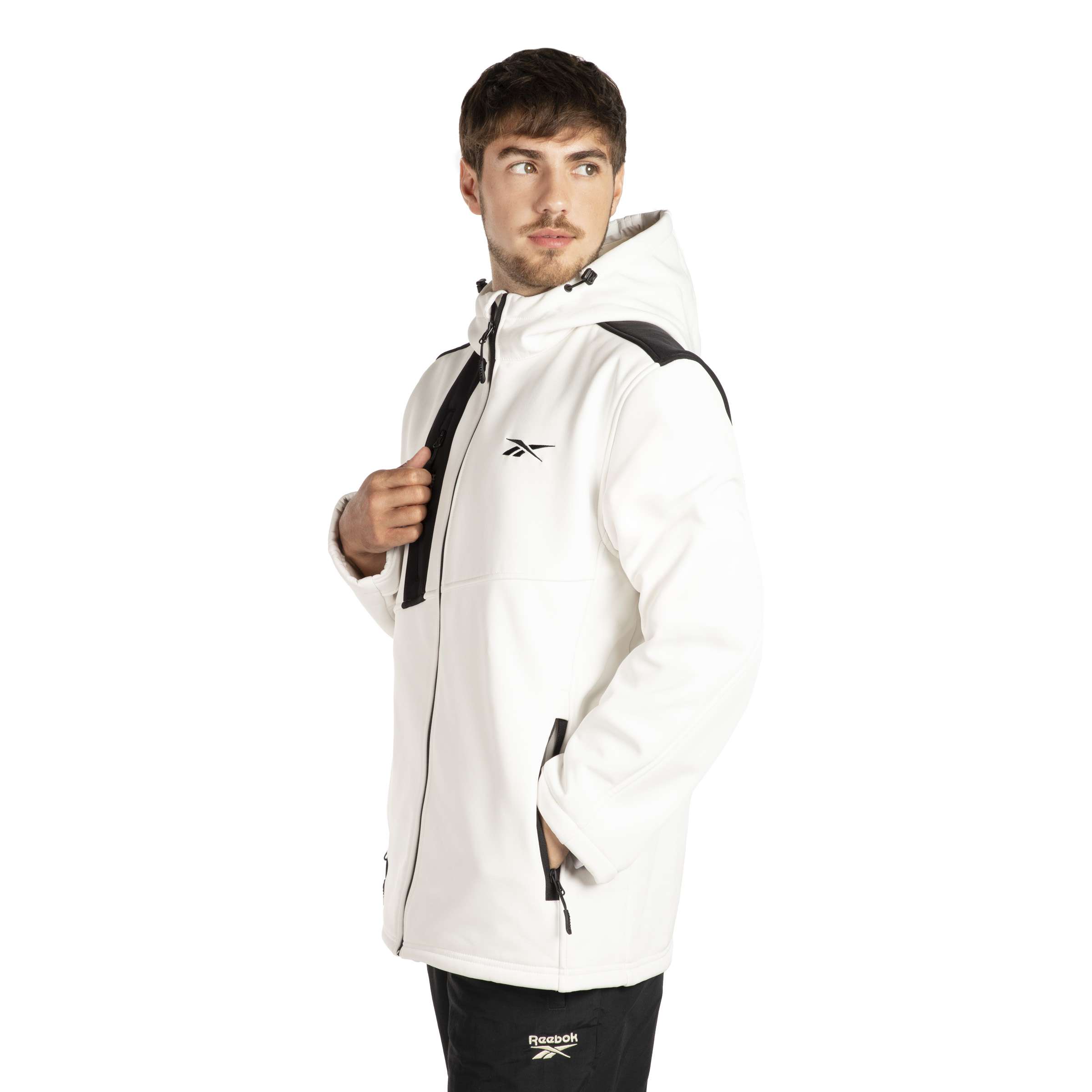 Chamarra softshell con sherpa