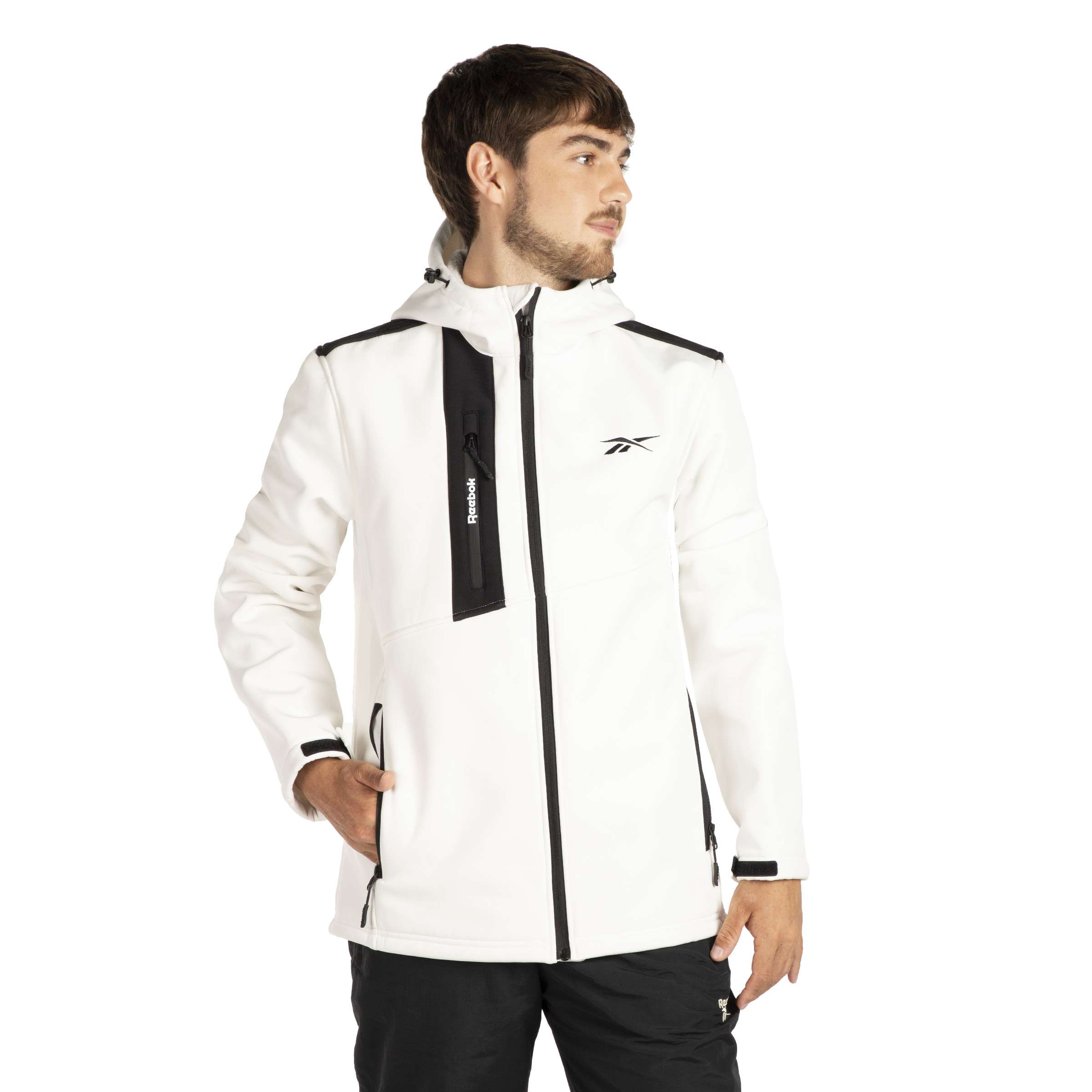 Chamarra softshell con sherpa