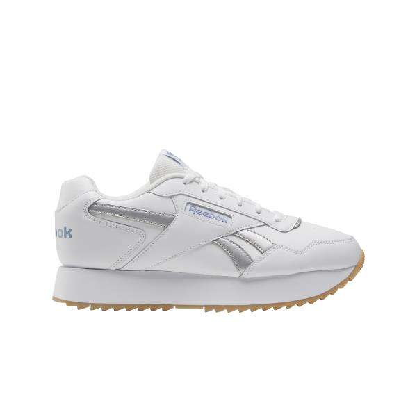 Tenis Glide Ripple Double Destaca por sus llamativos detalles en las rayas laterales y la lengüeta del talón. Con una entresuela estilo plataforma que proporciona altura.