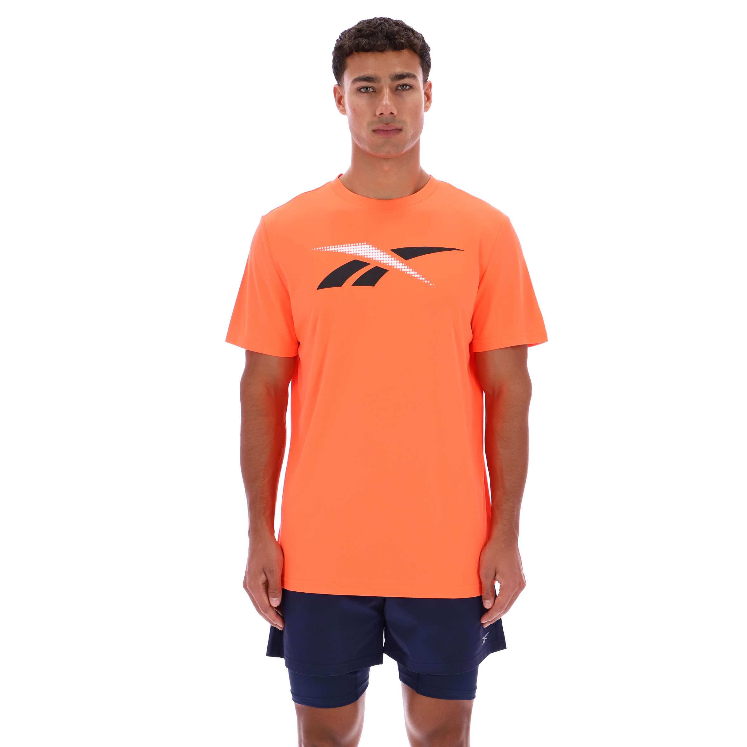 Playera de running manga corta con puntos Vector