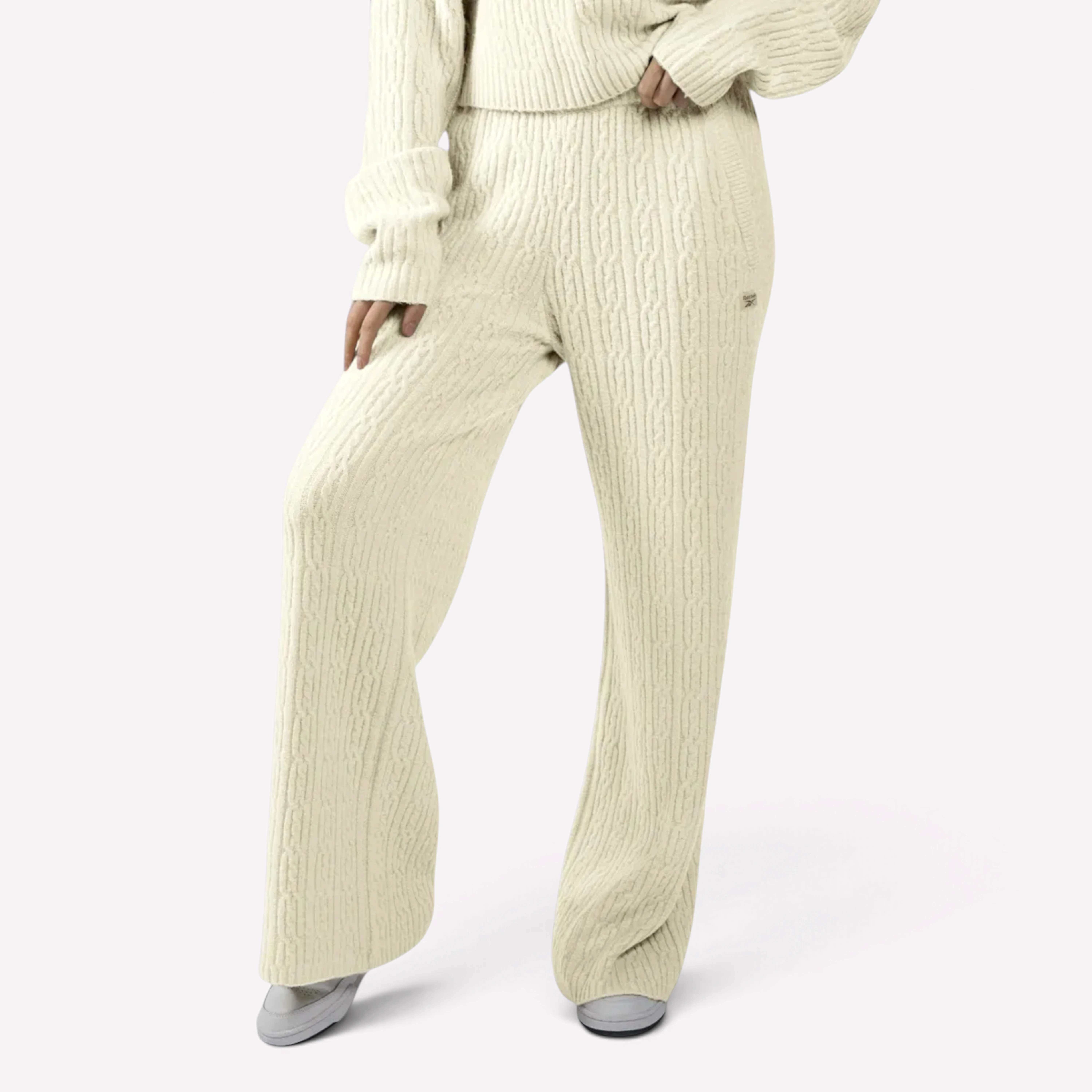Pantal&oacute;n Elevated Athletic Cable Knit Track Pants