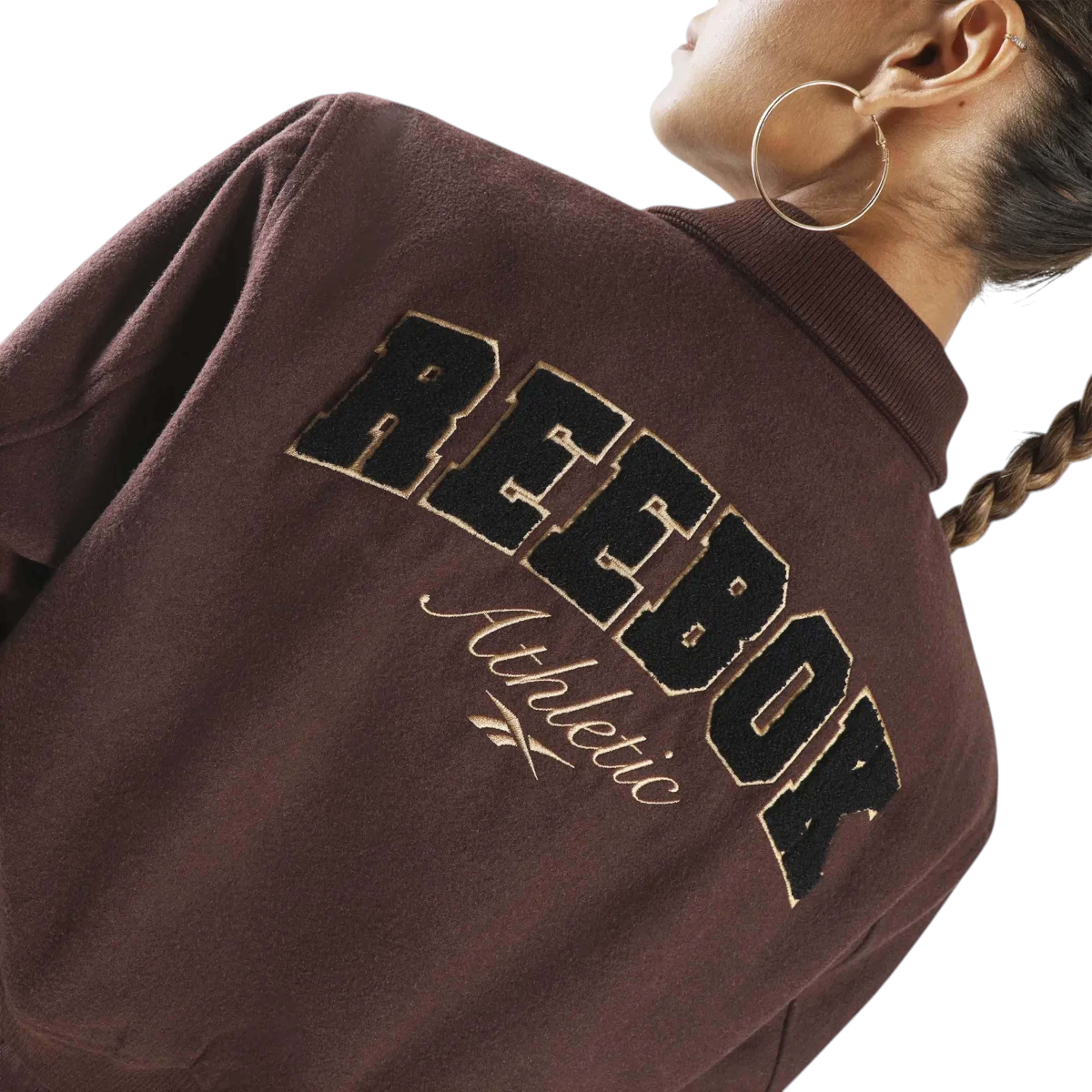 Chamarra Elevated Athletic Cropped Varsity Bomber image number 3