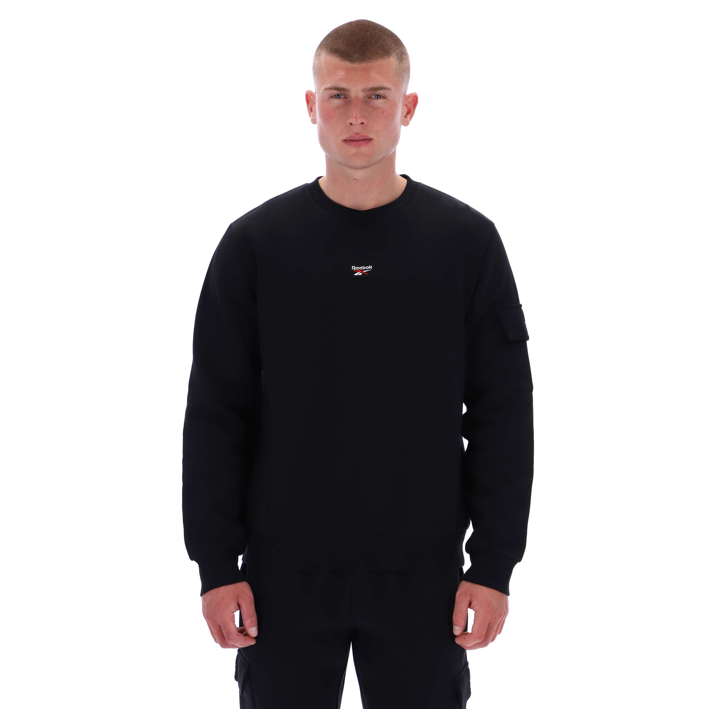 Sudadera Peter con Bolsillos Cargo y Cuello Redondo