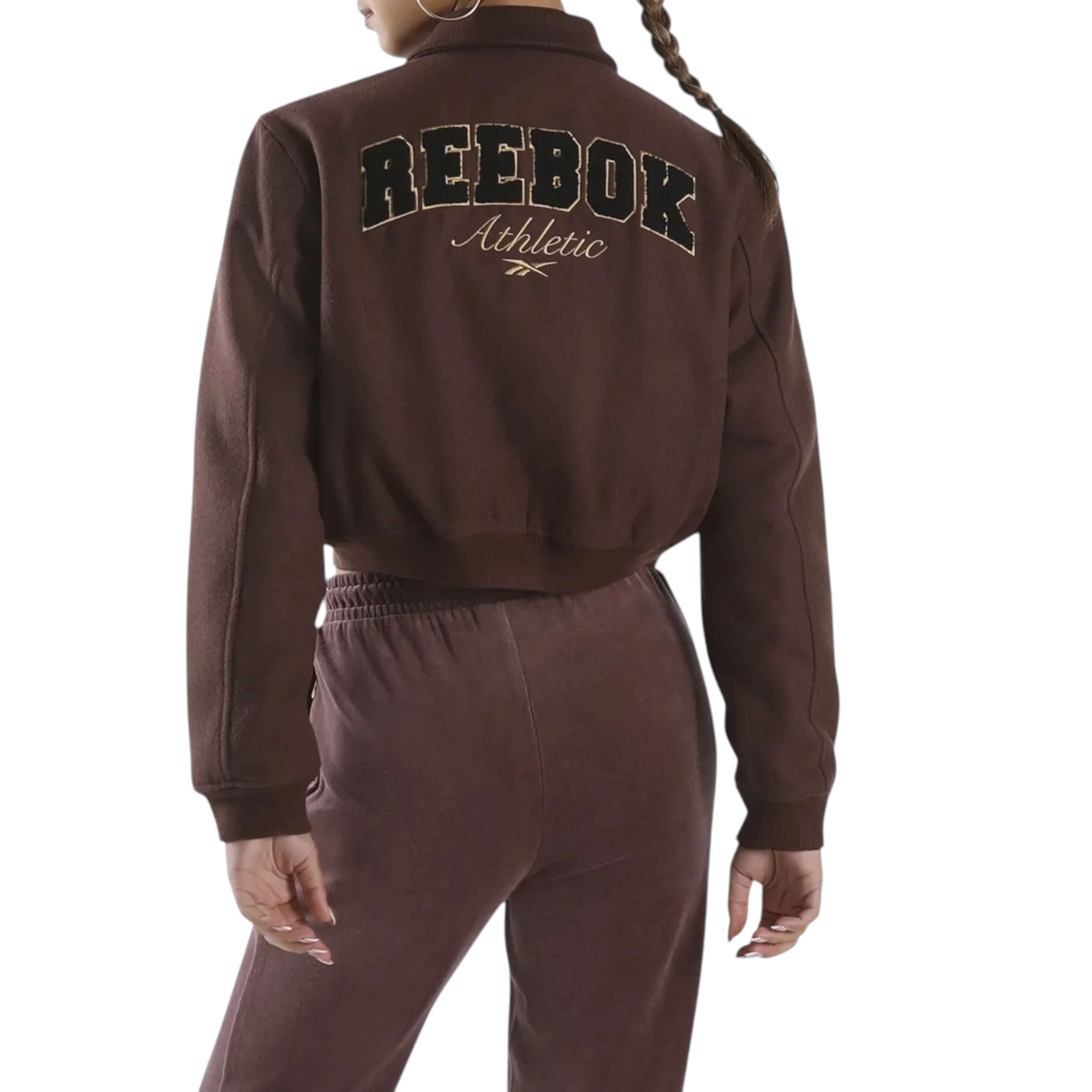 Chamarra Elevated Athletic Cropped Varsity Bomber