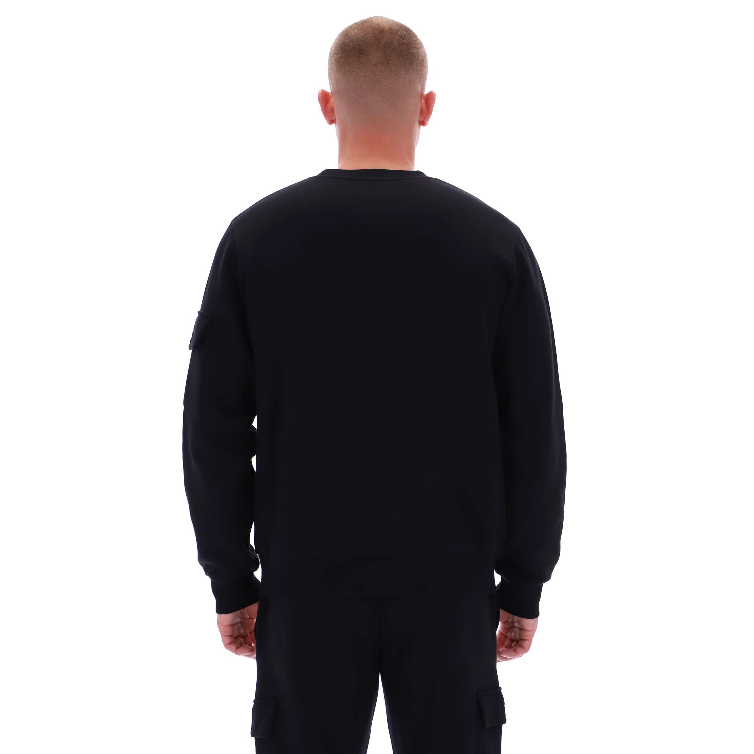 Sudadera Peter con Bolsillos Cargo y Cuello Redondo