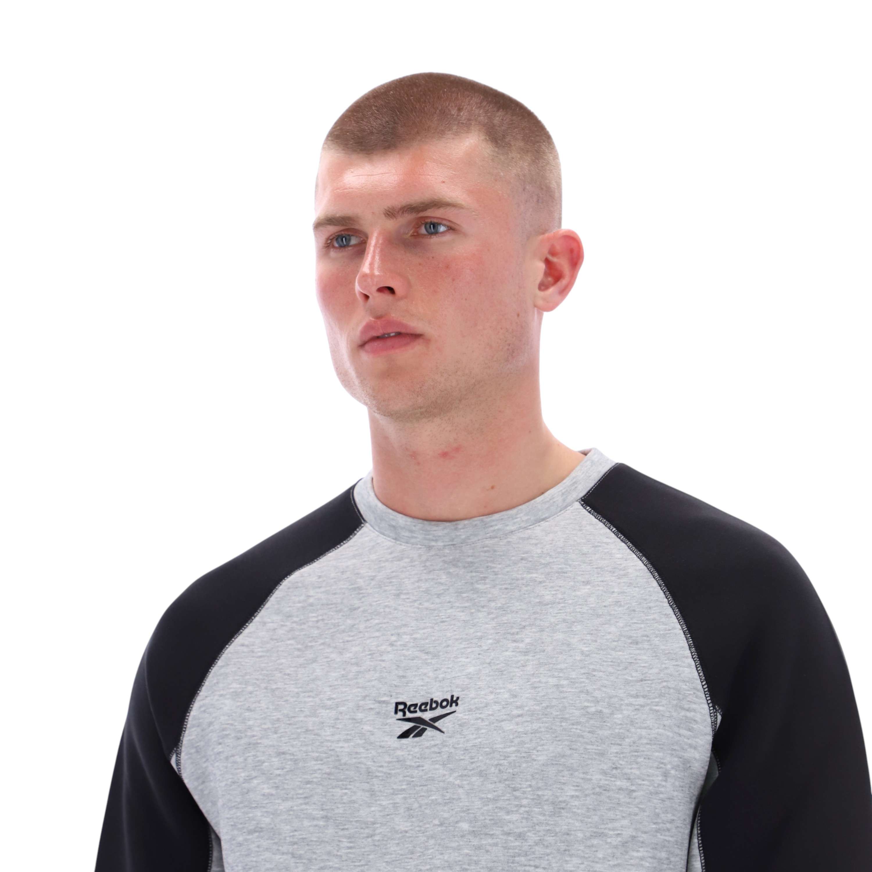 Sudadera Cut and Sew Cuello Redondo