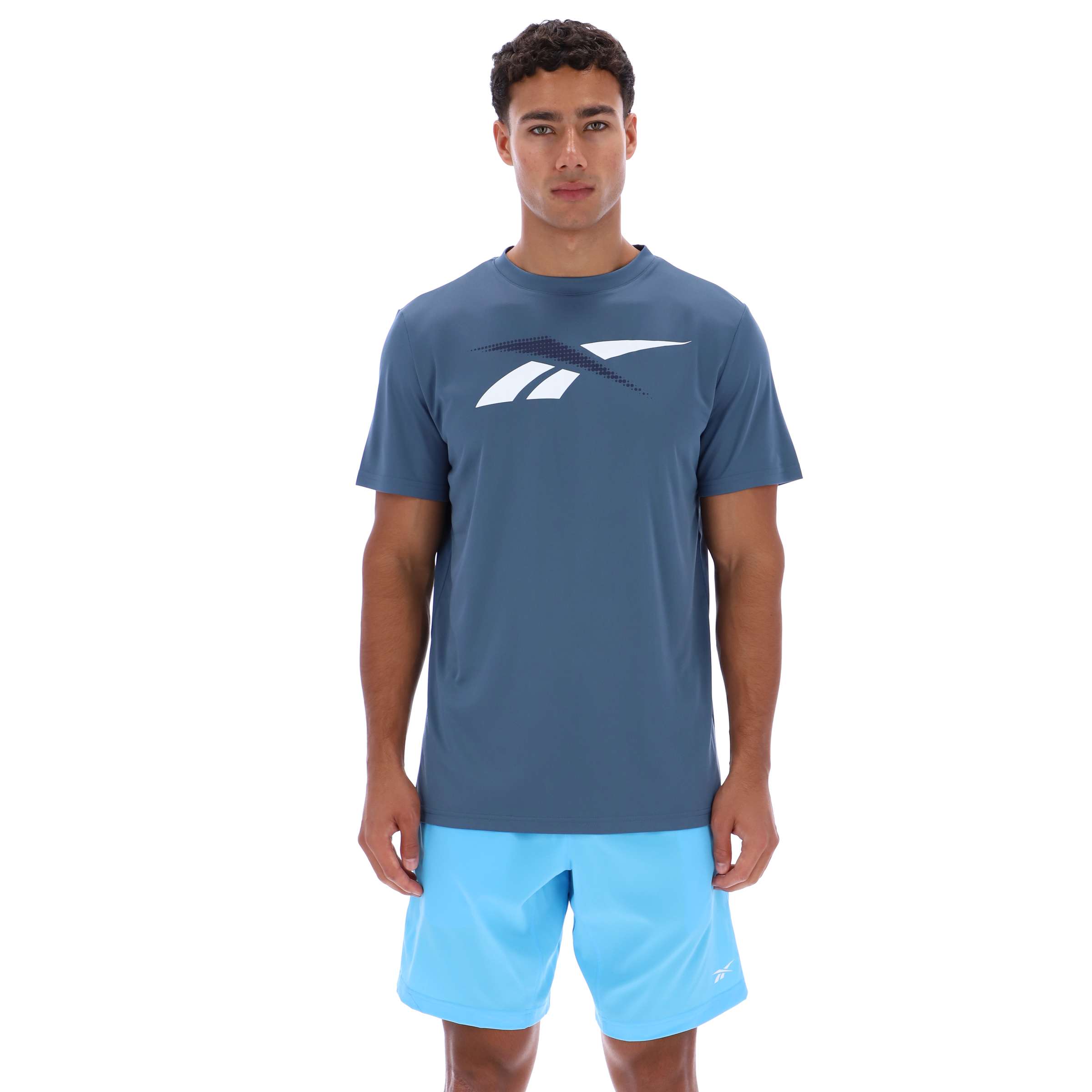 Playera de running manga corta con puntos Vector