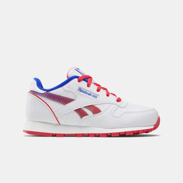 Tenis Classic Leather Step N Flash 2.0 Los tenis Reebok para niños pequeños cuentan con colores y detalles divertidos, y tienen clips en el talón que se iluminan con cada paso.