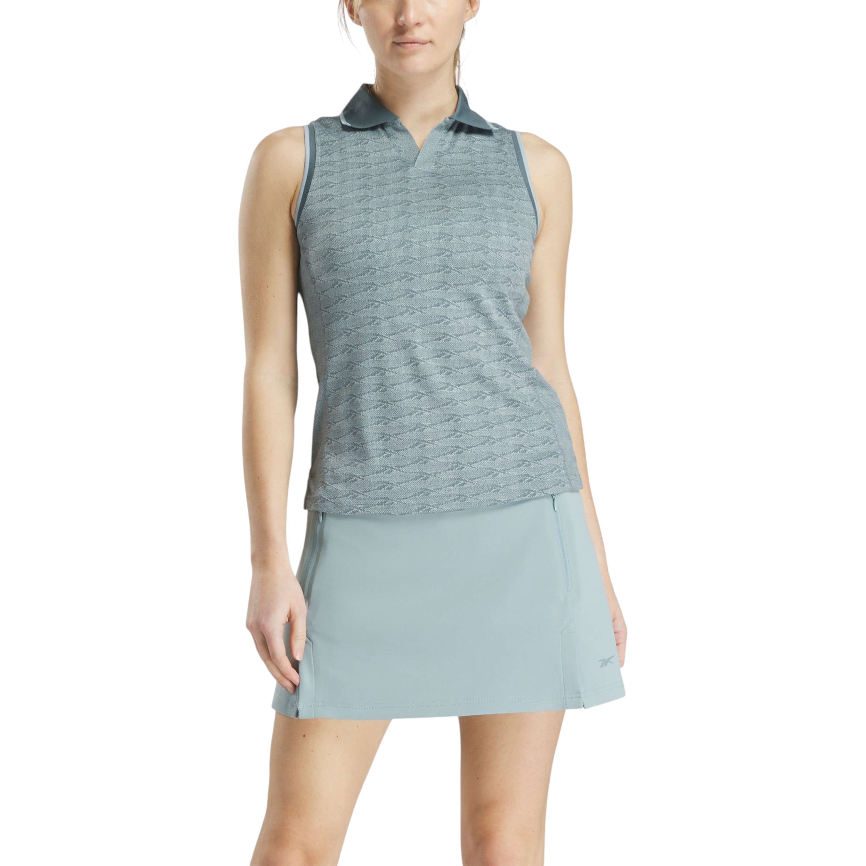 Playera Foulard Print Sleeveless Polo