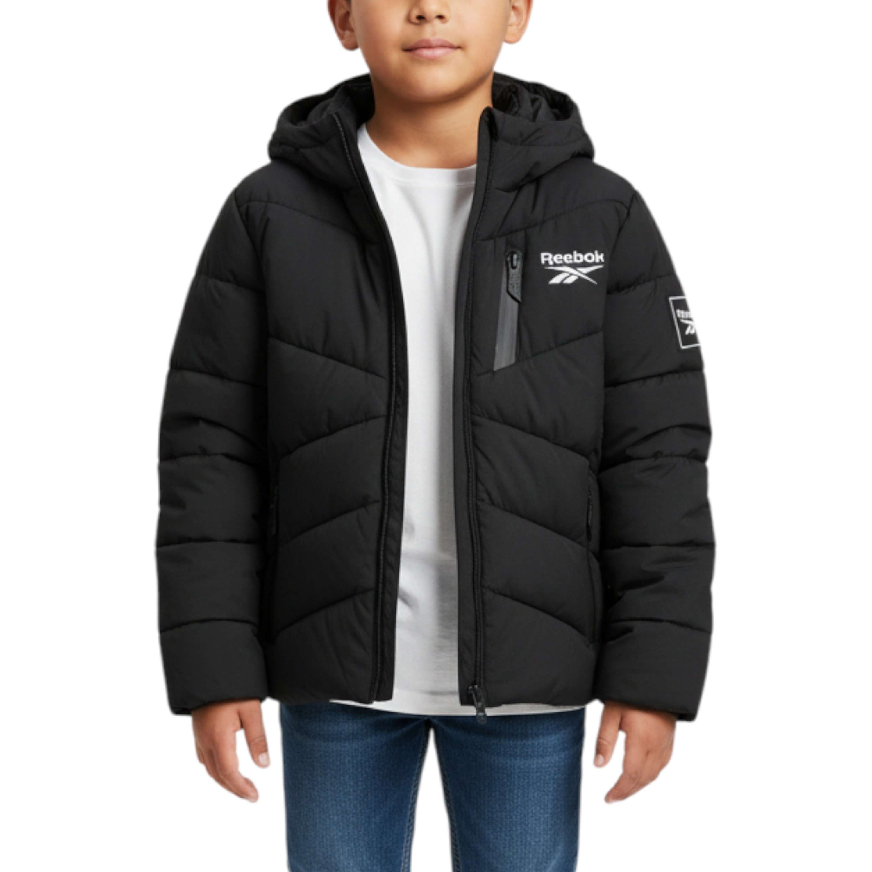 Chamarra puffer elástica