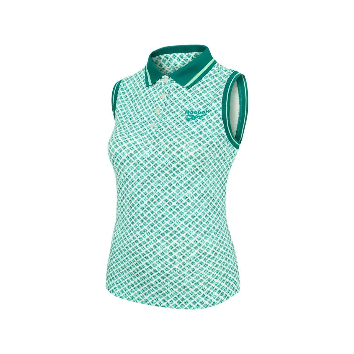 Playera Foulard Print Sleeveless Polo image number 5