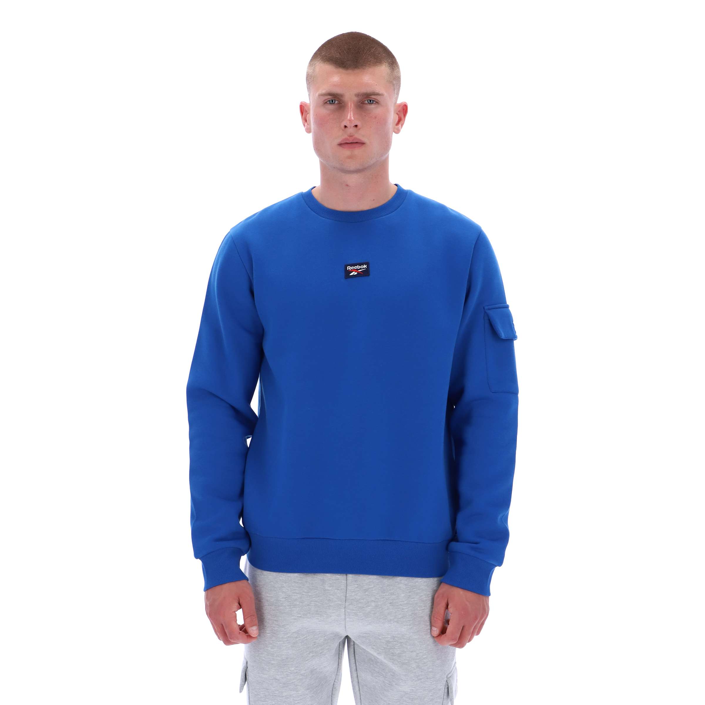 Sudadera Peter con Bolsillos Cargo y Cuello Redondo
