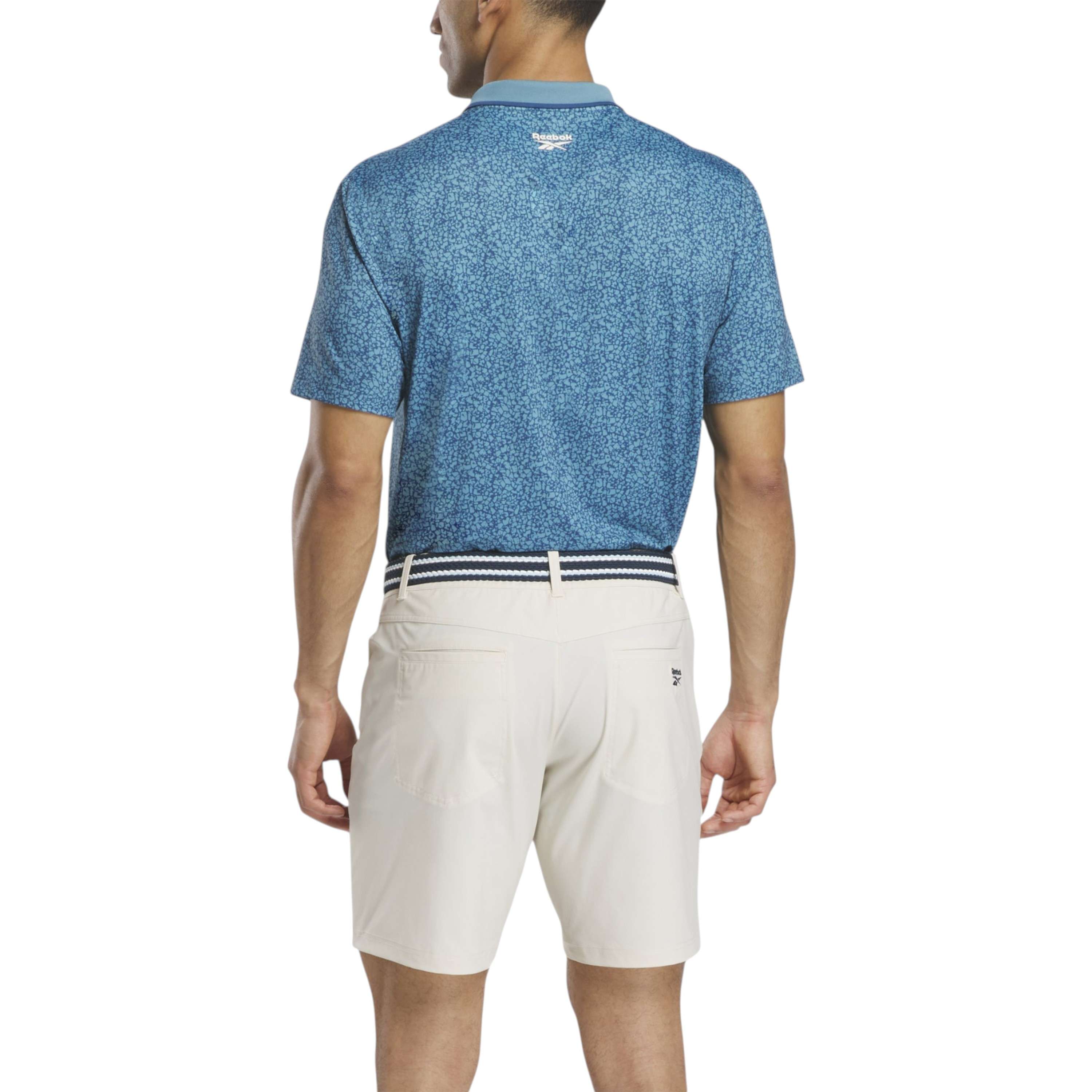 Playera Crackle Print Polo