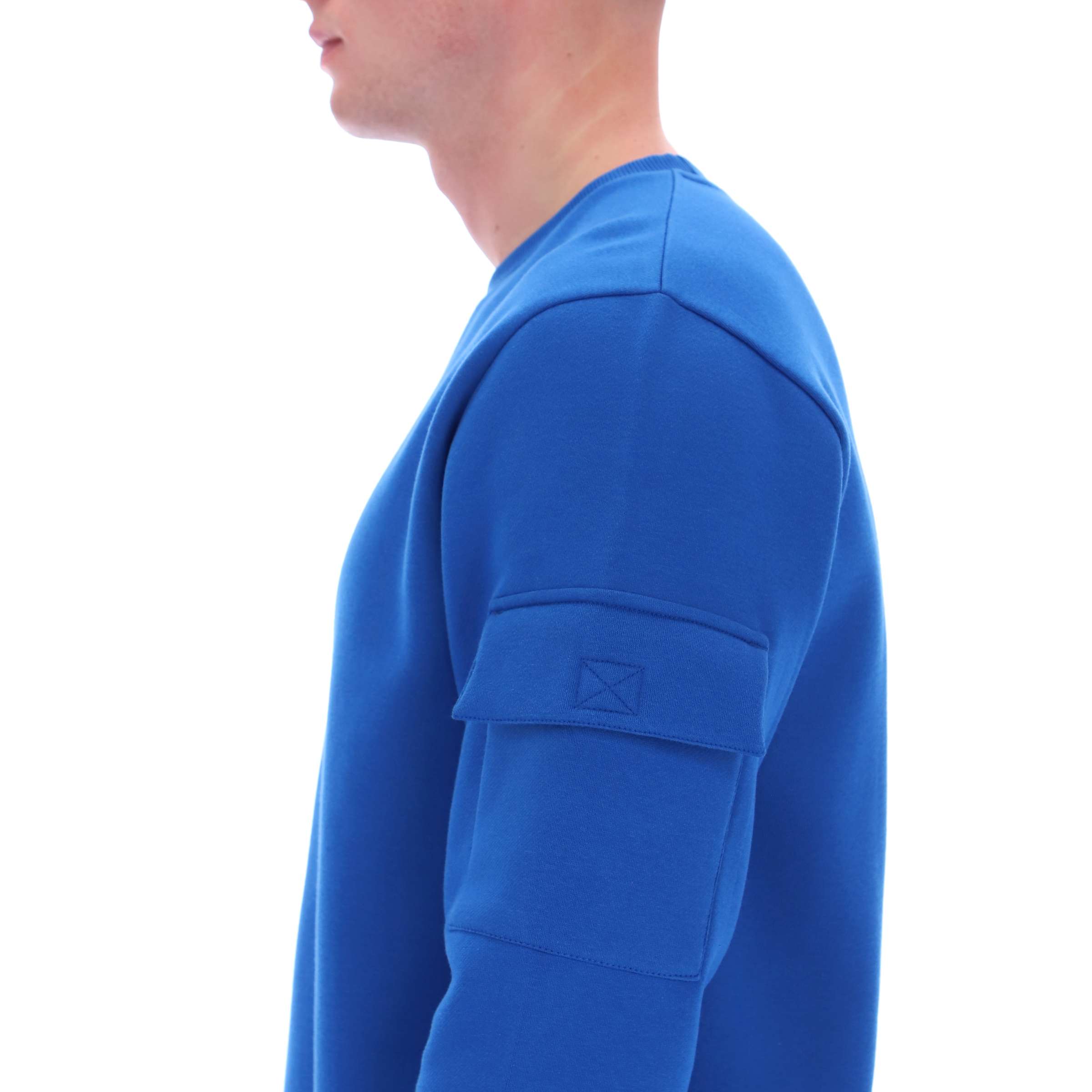 Sudadera Peter con Bolsillos Cargo y Cuello Redondo