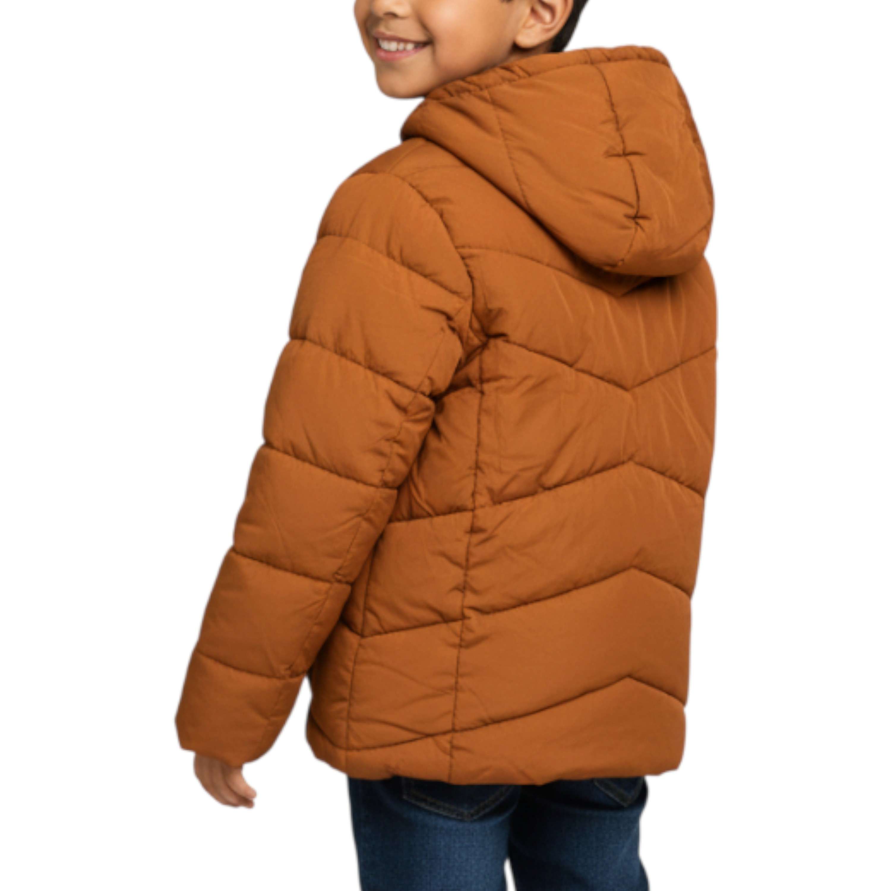 Chamarra puffer elástica