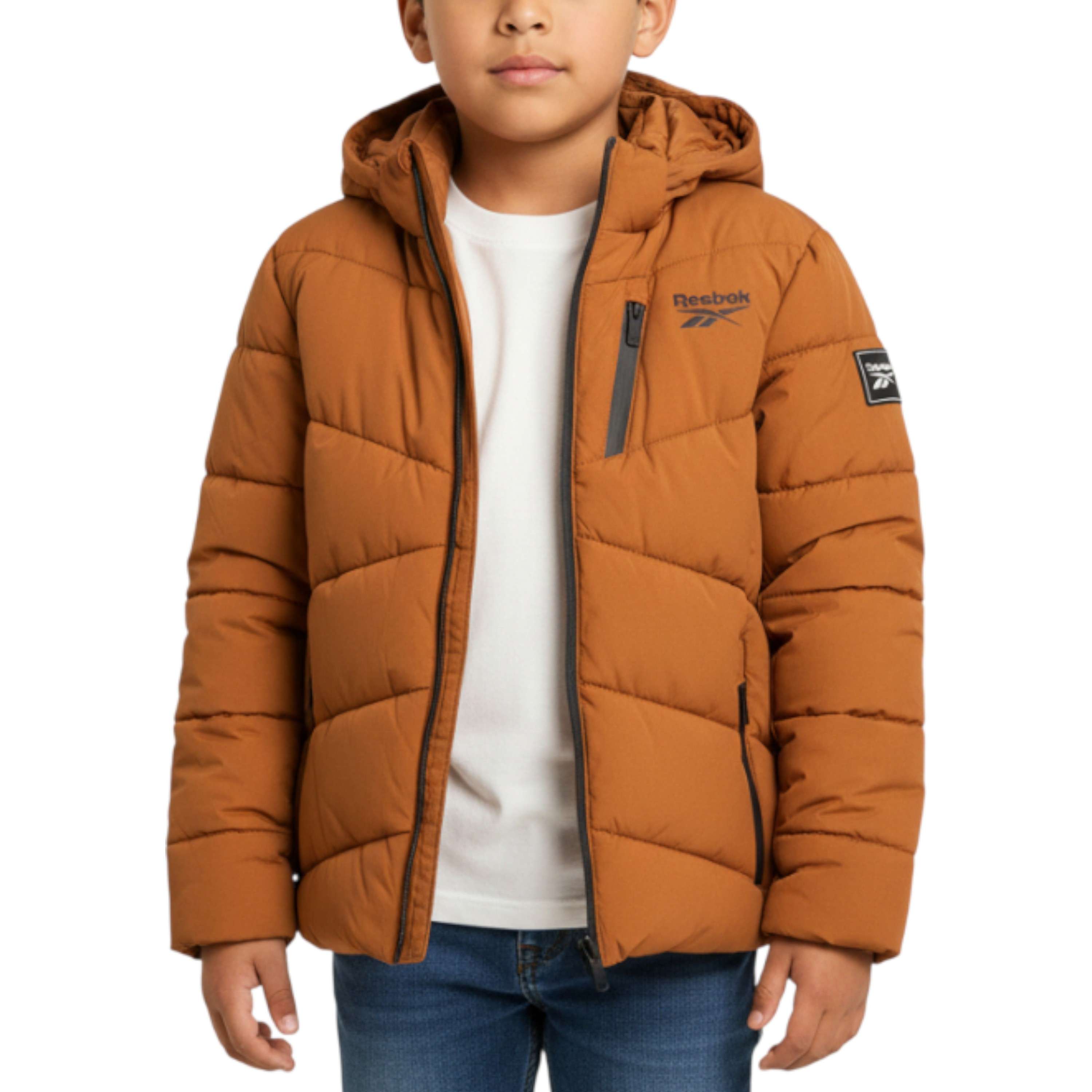 Chamarra puffer elástica