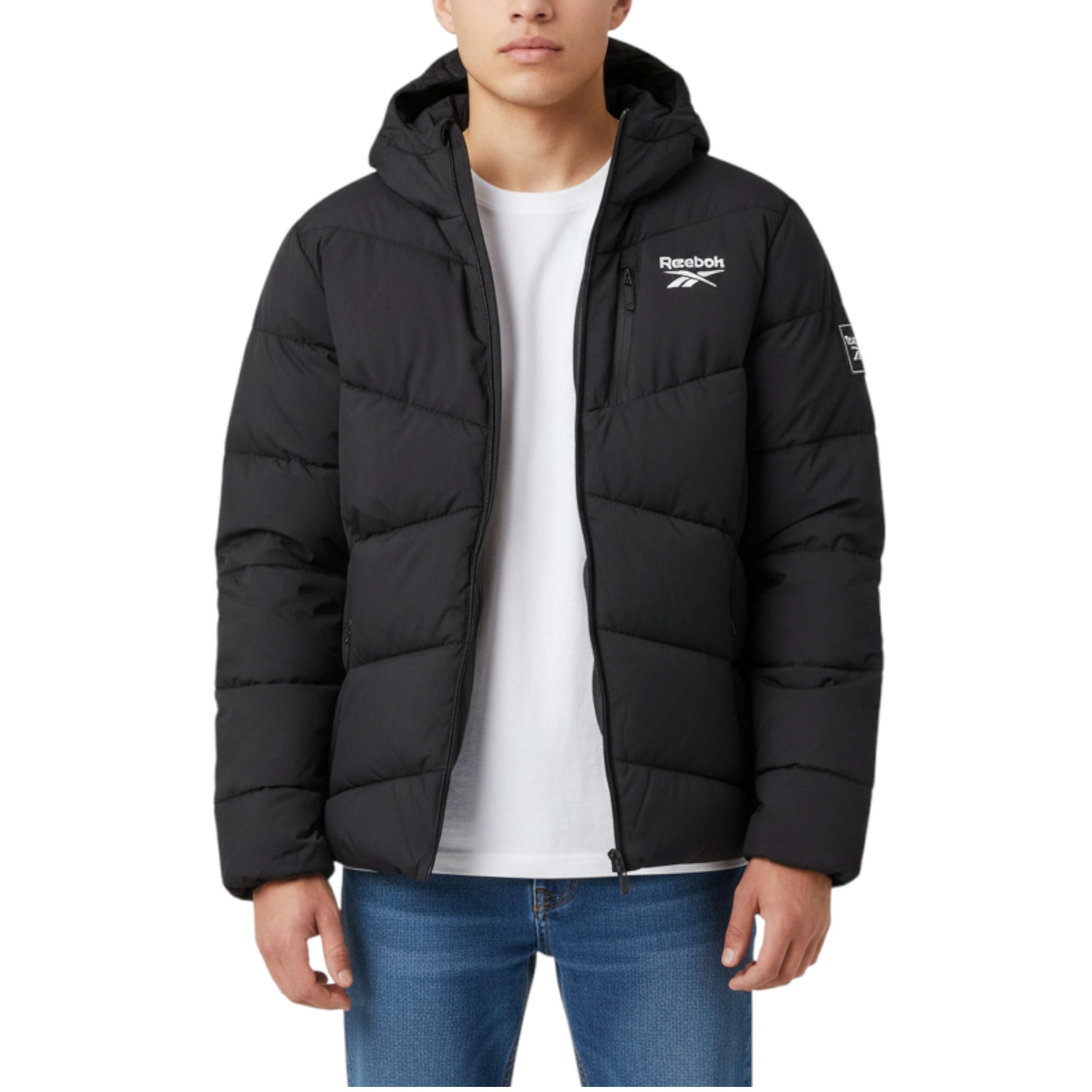 Chamarra puffer elástica